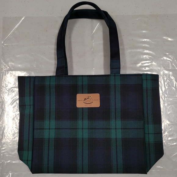 Waterproof Plaid Medium Tote Shoulder Handbag - Picture 7 of 14